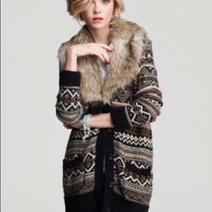 New Juicy Couture Fairisle sweater cardigan M
